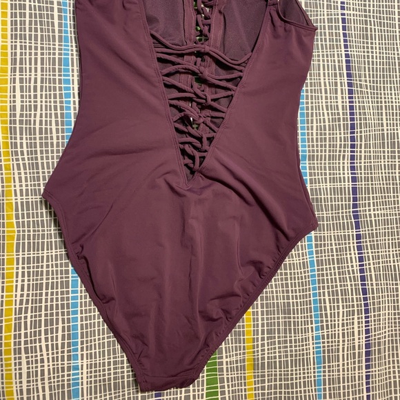 One Piece Low Back Strappy Swimsuit - - Picture 3 of 12